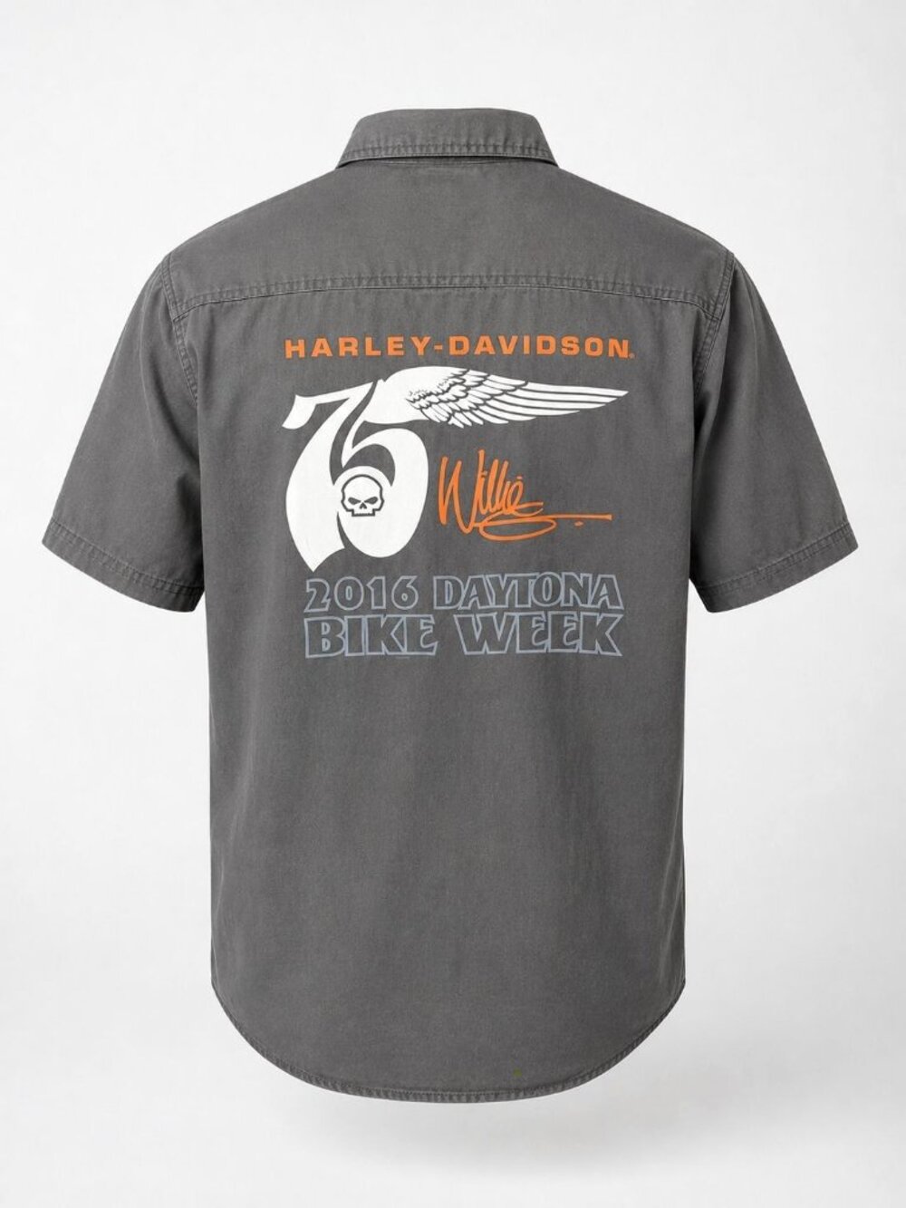 Harley Davidson Men’s Large Button-Up Shirt Short Sleeve 2016 Daytona Bike Week